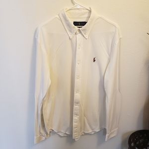 Polo Knit Oxford Long Sleeved Shirt